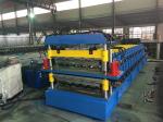Two Layer Tile Profile Roll Forming Machine 0.35-0.6mm Thickness With 6 Ton