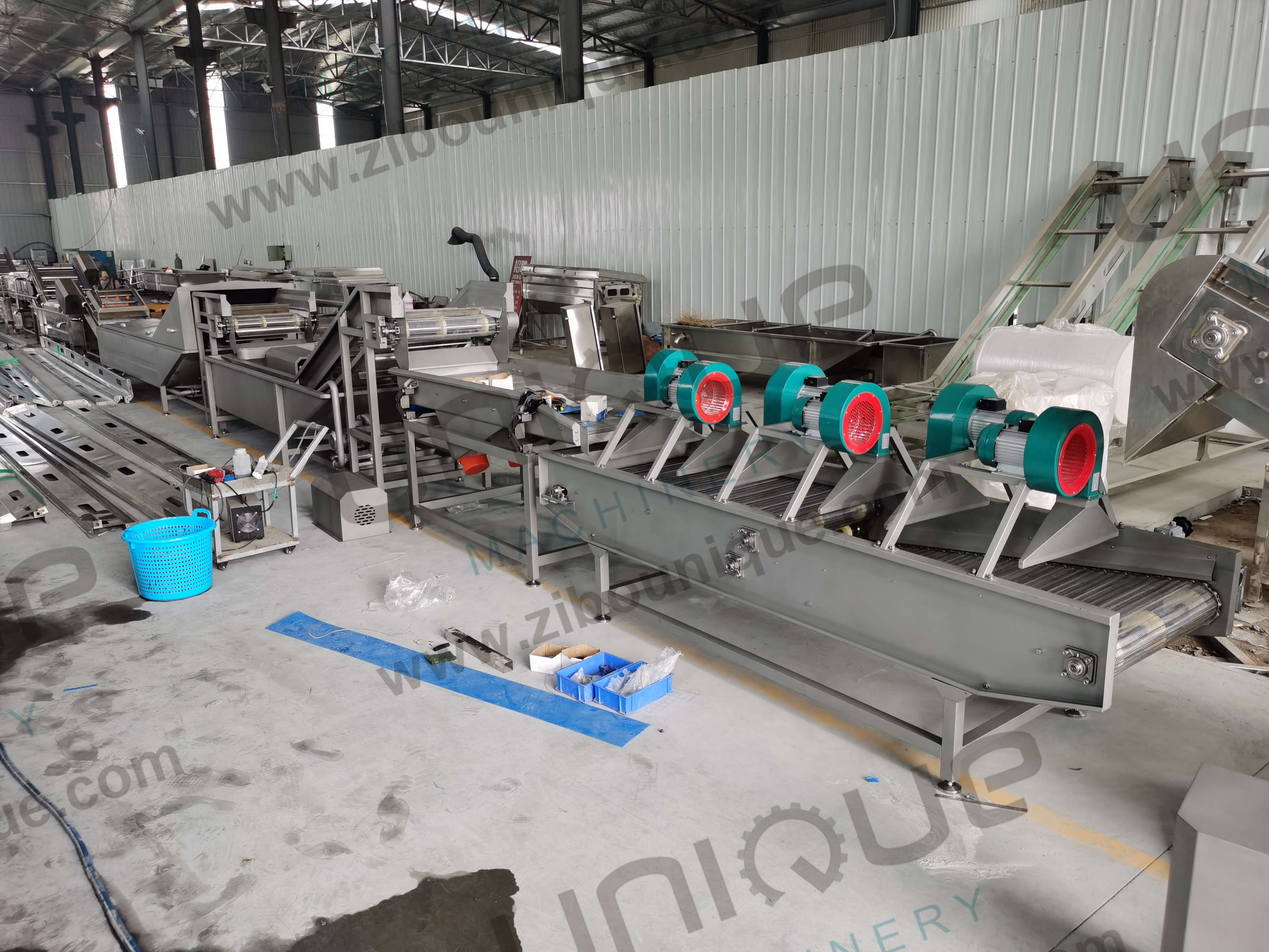 1.5kw Vegetable Blanching Equipment for Plantains and Coconuts Customized Voltage