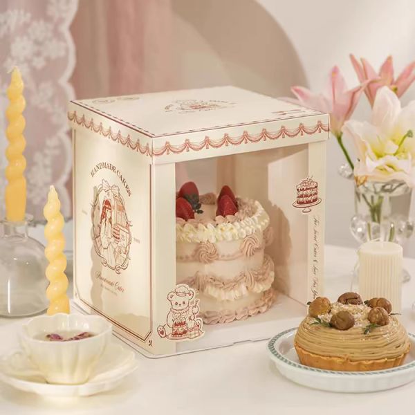 CMYK / Pantone Printing Cake Packaging Boxes For Customized Packaging Solutions