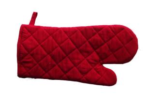 China Common Solid Cheap Wholesale Oven Mitt Kitchen Potholder Quilted Kitchen Glove Red factory
