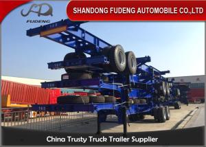 China FUWA Axle Steel 40ft Chassis Container Trailer Mechanical Suspension factory