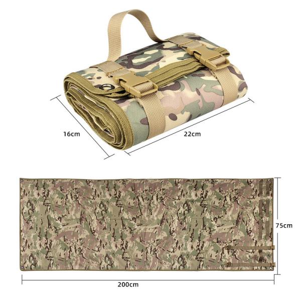 Durable 900D wholesale Outdoor Shooting Mat with molle gear in stock for Hiking