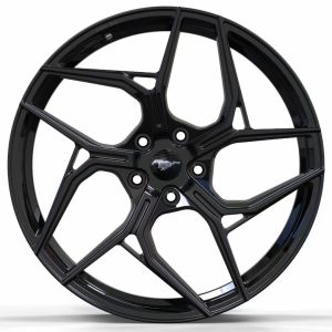 Ford Mustang GT Gloss Black Custom Forged Wheels