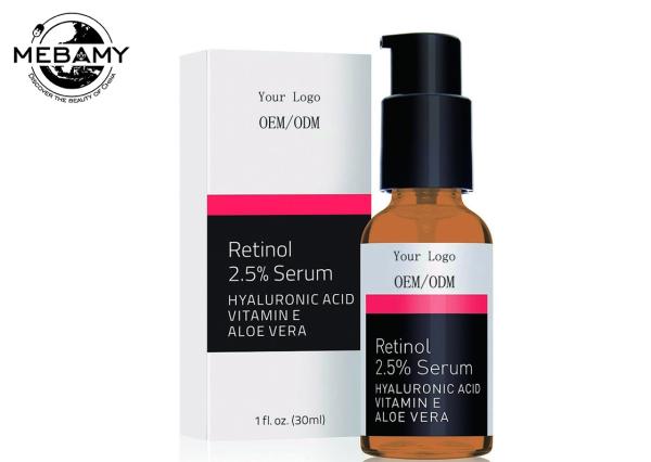Retinol Face Serum 2.5% with Hyaluronic Acid , Aloe Vera , Vitamin E - Boost