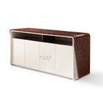 Modern Dining Room Cabinet Italian Design Veneer High Gloss Sideboard W006D7
