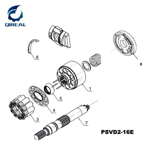 Hydraulic Pump Parts PSVD2-13E PSVD2-16E PSVD2-17E PSVD2-19E PSVD2-21E PSVD2-26E