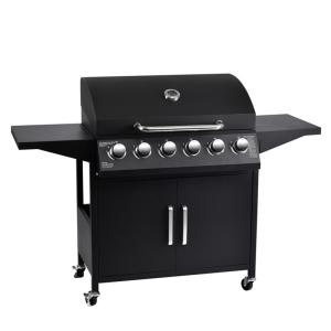 China 6 Burner Gas Grill with Cabinets and Stainless Steel Barbeque Parking Size 91*69*48cm factory