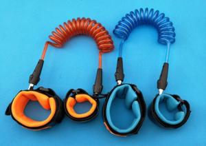 China Fashionable Orange/Blue Anti-lost Retractable Children Safety BeltsSteel Wire Toddler Security Leash factory