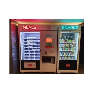 China Healthy Options Cold Drink Fresh Food Vending Machine With Double-Glass Door Metal Sheet factory