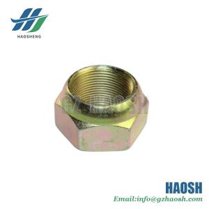 China Yellow Rear Axle Wheel Nut RH 8-97359809-1 8-97359809-0 8973598091 8973598090 For Isuzu 700P 4HG1 FVR34 factory