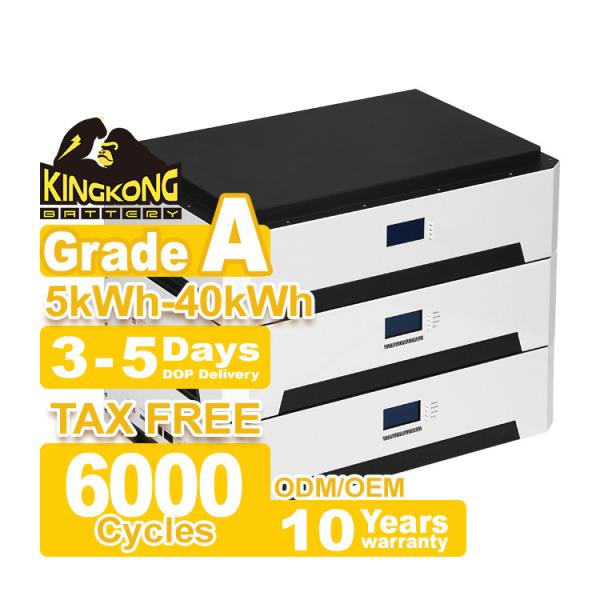 Growatt 51.2v 10kwh 20kwh 30kwh 50kwh Lifepo4 Lithium Ion Home Solar System