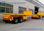 30 T Doubel Axles 20 feet Trailer , Flat Bed Dump container semi trailer