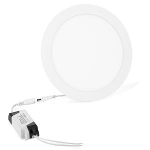 China Aluminum Recessed Flat Panel Led Lights 18w Round 3000-6000K CCT factory