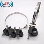 0.410kg Package Gross Weight 22.4mm Double Click-on Hangers for Coaxial Cable