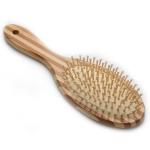 Natural Bamboo Wide Tooth Hair Brush For Massage And Hair Care