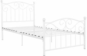 China Modern Style White Heavy Duty Single Bed Frame Waterproof Simple Style factory