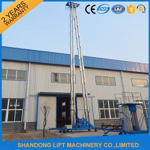 China Hydraulic Mobile Telescopic Ladder Aerial Work Platform Lift With 150kgs Loading 19m Height factory