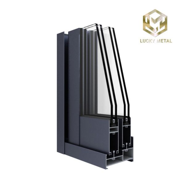 Fireproof Lightweight Aluminium Door Frame Profile For Architectural Application