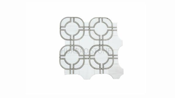 Superficial Staining Stone Bathroom Tiles Eco Friendly Recycled Multi Styles