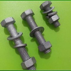Carbon Steel Zinc Hex Head Fastener DIN933 DIN931 ISO ANSI Bolts and Nuts with M6-M36