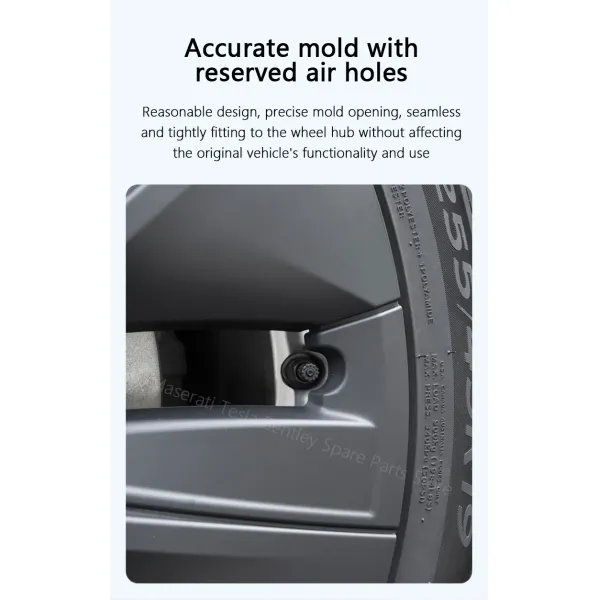Wheel Hub Cover Cap for Tesla Model 3 Y Modified Protective Cover Decorative Accessories Non-Destructive Installation