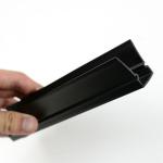 Soundproof Plastic Cover Strip Door Bottom Garage Door Weather Seal Black