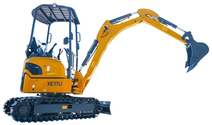 300mm Milling Depth XE17U Mini Crawler Excavator 17500 Kg Working Weight For Heavy Duty Projects