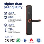High Security Smart Digital Keyless Lock Aluminum Alloy Material