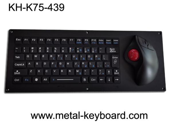 China 5VDC Ergonomic Laser Industrial Keyboard With Trackball FCC USB factory