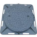 Ductile Iron Water Manhole Cover , EN124 D400 Drainage Chamber Cover