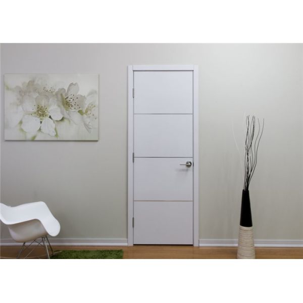 White Color Wood Composite Door Inner Frame Material Apartment Bedroom