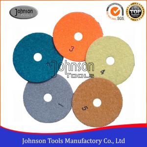 China 5 Step Dry Use Diamond Floor Polishing Pad With Resin Bond Material DSC-100 factory