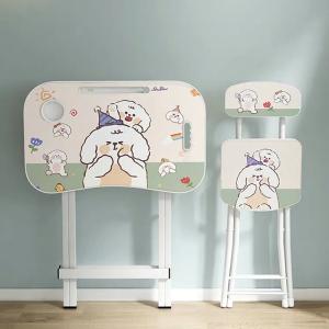 China 19 Inches Foldable Study Desk And Chair For 2 3 4 5 Year Old Nordic factory