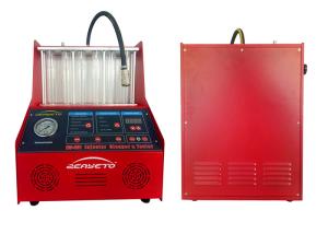 China Electronic Fuel Injector Tester And Cleaner For 6 Cylinder Vehicle AC220V factory