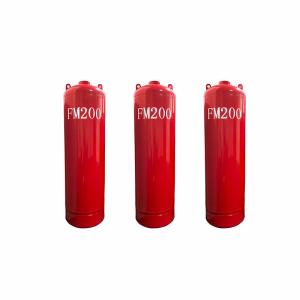 China Red High Efficiency FM200 Gaseous Fire Cylinder For Fire Protection factory