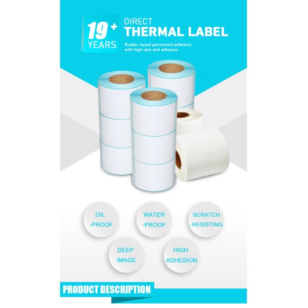 Modern Customized Barcode Sticker Cheap Barcode Pre-printed Continuous Large Address Label
