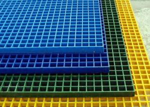 China Blue Fiberglass Reinforced Plastic Grating 38*38*38 Tree Pool Grating factory
