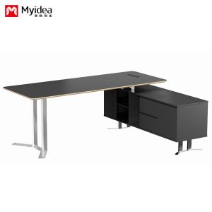 China Support customization Executive Desk for Stylish Modern Office Rome Crafted with High-End Fireproof Table Top on sale