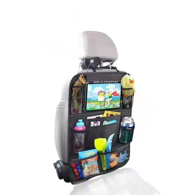 Customized Car Backseat Organizer With Touch Screen Tablet Holder Car Seat Back Protectors