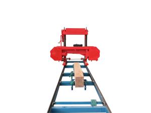 China Portable Wood Saw Mini Horizontal Sawmill Woodworking Band Saw Machine factory