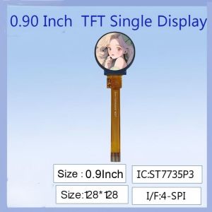 China 0.9-Inch TFT LCD Round Display | 128×128 Resolution, ST7735 Driver Chip, HD Sharp Image, Compact Design for Smart Wearables & Mini Electronic Devices on sale China 0.9-Inch TFT LCD Round Display | 128×128 Resolution, ST7735 Driver Chip, HD Sharp Image, Compact Design for Smart Wearables & Mini Electronic Devices on sale