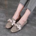 S281 Bowknot temperament fashion all-match leather women's shoes literary single