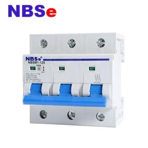 China 3P Industrial Type Circuit Breaker Type D Mcb NBSM30-125 Series Din Rail Installation factory
