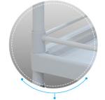 White Abs Hospital Medicine Trolley , Low Noise Delivery Trolley In Hospital