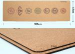 Breathable Super Grip Cork Yoga Mat Toxic Free Chip Resistant For Beginners