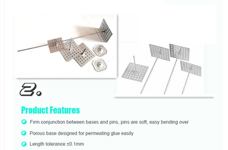 Galvanized Steel Perforated Base Insulation Hangers For Fix Air Tube Insulation