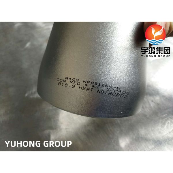 ASTM A 403 WPS31254-W Stainless Steel Butt Weld Fitting Reduce Tee Cap Elbow