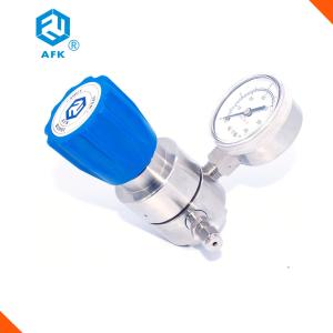 China AFK Nitrogen Hydrogen Argon Nitrogen Low Pressure Stainless Steel 2nd stage regulator factory