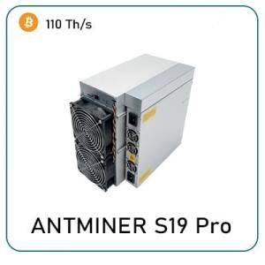 China Mining S19 Pro 110 Th Btc Asic Miner Power Consumption Of 3250w factory