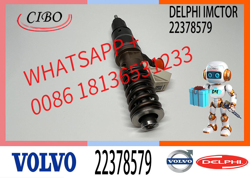 22378579 Diesel Engine Common Rail Fuel Injector BEBE1R18001 VOE22378579 for MY 2017 HDE13 TC HDE13 VGT